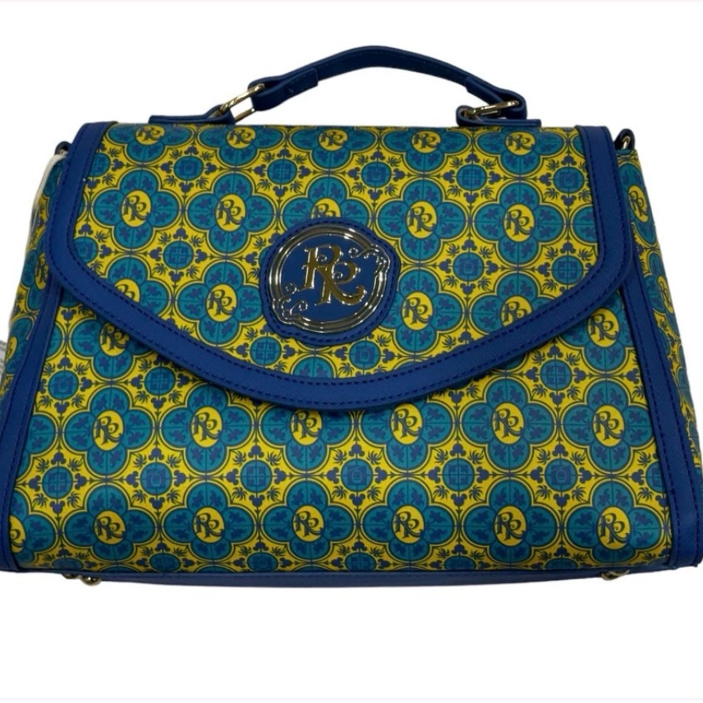 Loungefly Disney Riviera Resort Minnie Blue Crossbody Bag